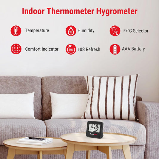 TempPro TempAir Hygrometer Indoor Thermometer for Home