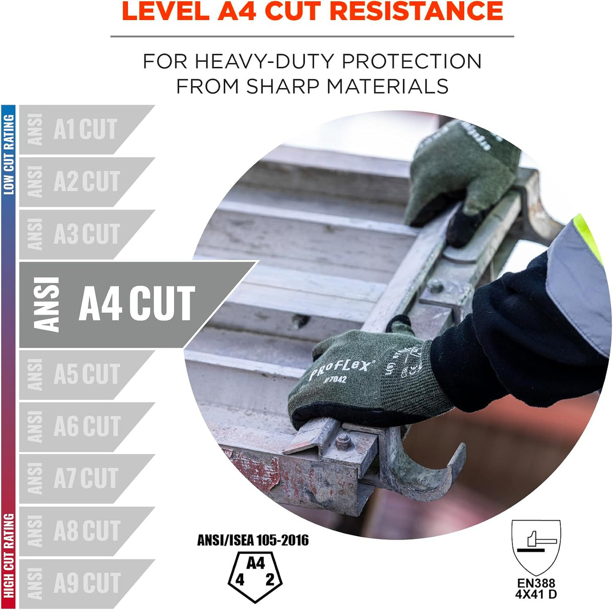 Ergodyne ProFlex 7042 Cut Resistant Work Gloves
