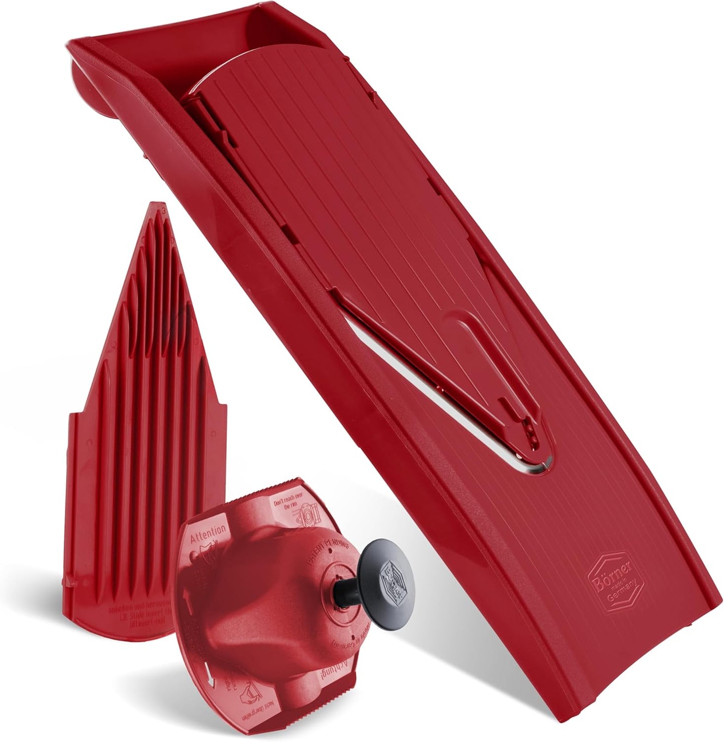 BORNER V Mandoline Slicer Kitchen V1 ClassicLine Starter Set | Vegetable Grater Börner - Quality Made in Germany, Color:White