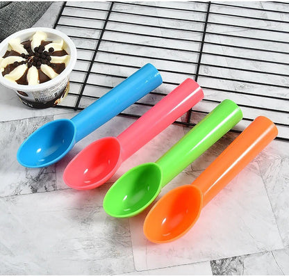 4 Pack Plastic Ice Cream Scoop, Small Fruit Baller for Watermelon