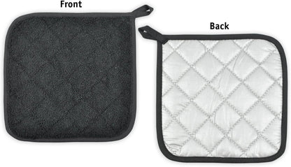 DII Basic Terry Collection Quilted 100% Cotton, Pan Handle, Nautical Blue