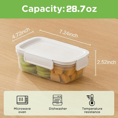 10-Pack Food Storage Containers with Airtight Leakproof Lids, BPA-Free Meal Prep Containers for Microwave/Dishwasher/Freezer, Green, 47.3oz Each