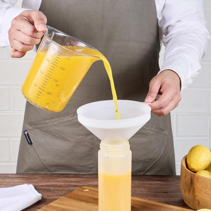 Restaurantware 8 oz White Plastic Funnel