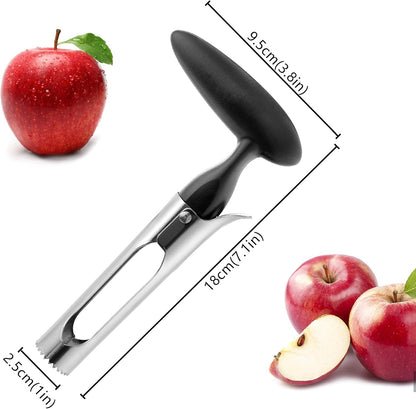 Apple Corer Remover Tool, Ergonomics Handle with Sharp Serrated Blade