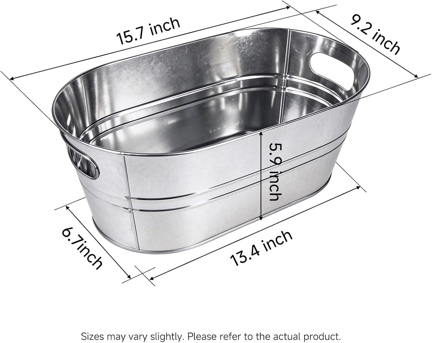 4-Pack 4 Gallon Drink Buckets,Ice Bucket,Beverage Buckets for Party