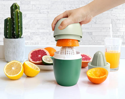 Lechin Hand Juicer, Lemon Squeezer, Two Squeezing Options, Yellow