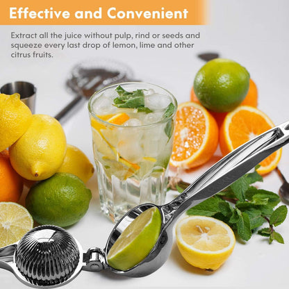 8.7" Lemon Squeezer Combo, Manual Citrus Juicer for Limes & Lemons