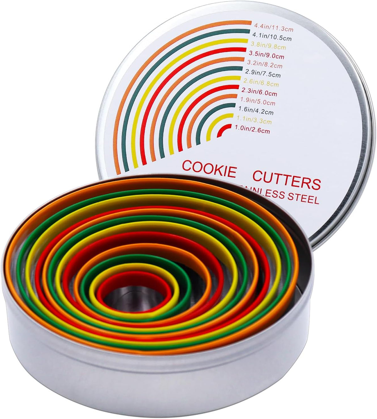 Alimat PluS Round Biscuit Cutter Set, Circle Cookie Cutters
