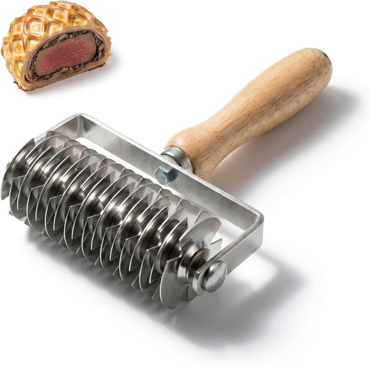 Lattice Pastry Cutter, Stainless Steel Roller for Pie Crust & Pastry Dough