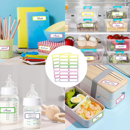 Removable Freezer Labels Stickers, 1 x 3 Inch Blank Removable Freezer Labels Food Storage Stickers, Date Label Waterproof Oil Resistant Easy Clean No Residue- 250 Sheets