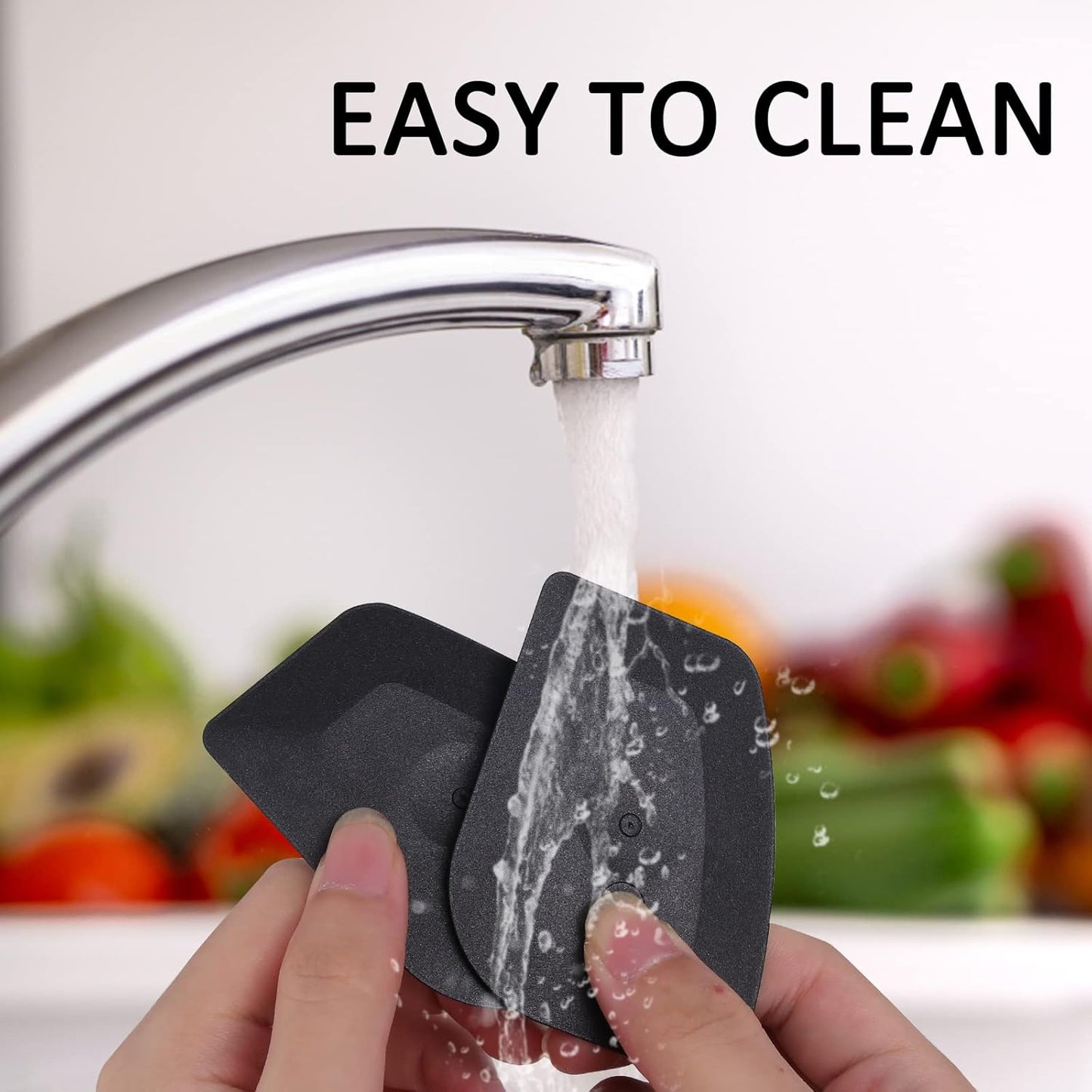 3 Set Plastic Grill Pan Scraper Tool for Griddle Cleaner, Cast Iron Accessories, Kitchen Cleaning Tool Kit
