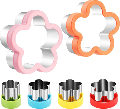 laxizar 10 Pcs Round Cookie Cutters Set Stainless Steel Biscuit Cutter
