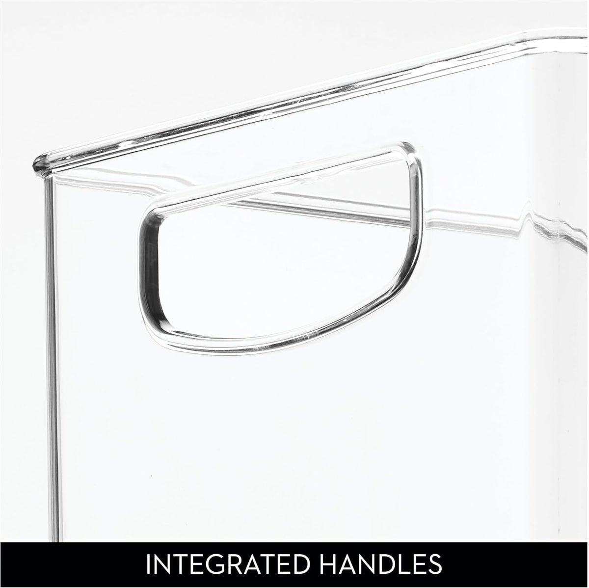 iDesign Stackable Clear Plastic Bin | Kitchen Organizers and Storage, For Fridge and Pantry