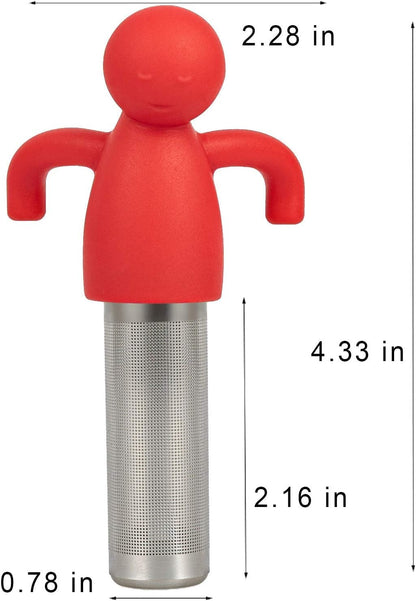 Leden Tea Infuser for Loose Leaf Tea Extra Fine Mesh Tea Steeper Gray