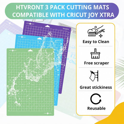 HTVRONT Cutting Mats 12x12, Compatible with Cricut Maker/Explore