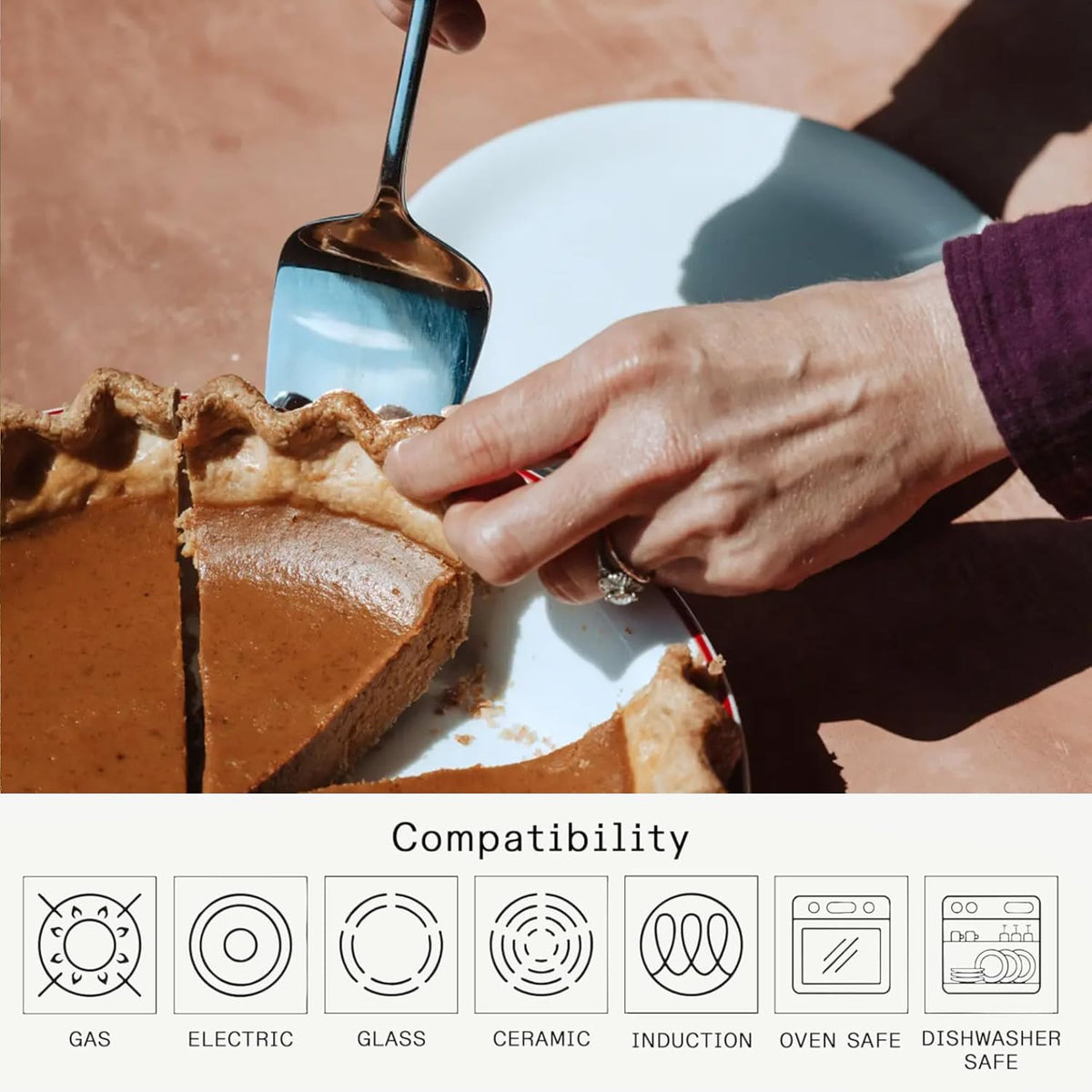 Made In Cookware - Stainless Steel Pie Server - Pointed Tip - Crafted in Vietnam