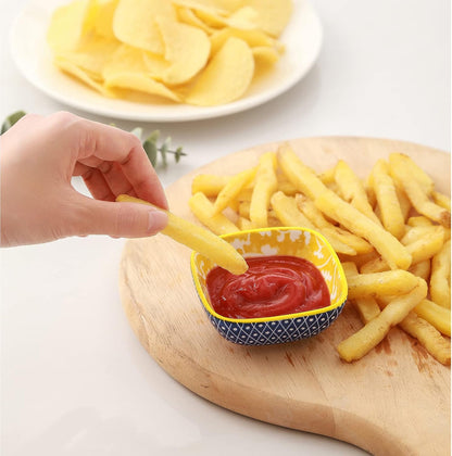 Selamica Ceramic 2.6 OZ Soy Sauce Dish, Set of 6, Matte Black