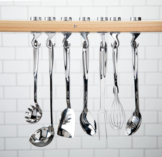 All-Clad Specialty Stainless Steel Kitchen Gadgets Slotted Turner Kitchen Tools, Kitchen Hacks Silver