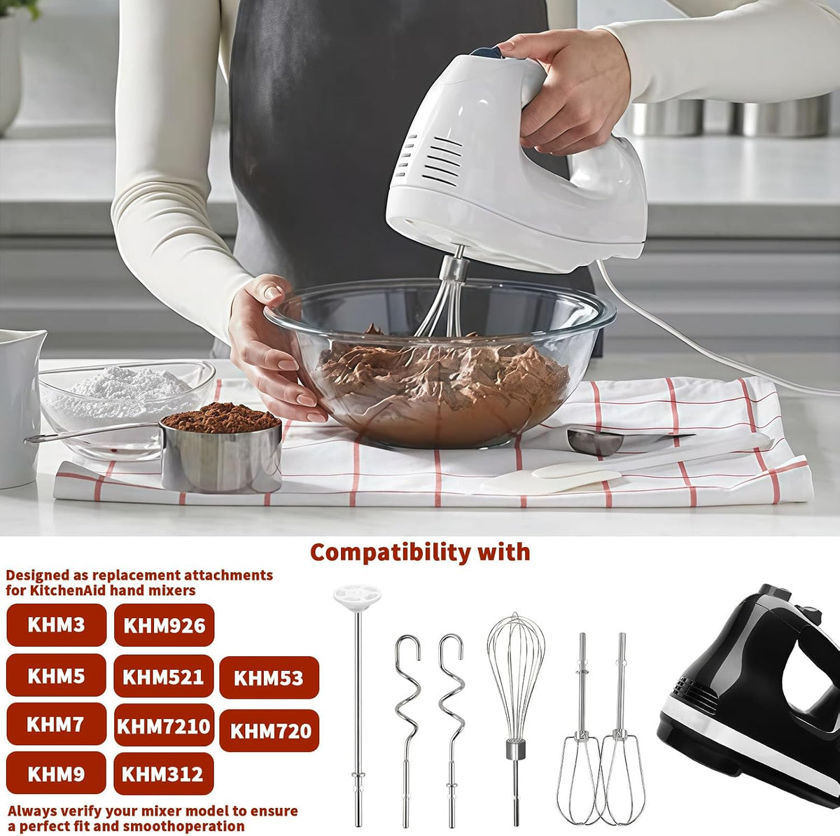 Hand Mixer Beater Attachments for KitchenAid