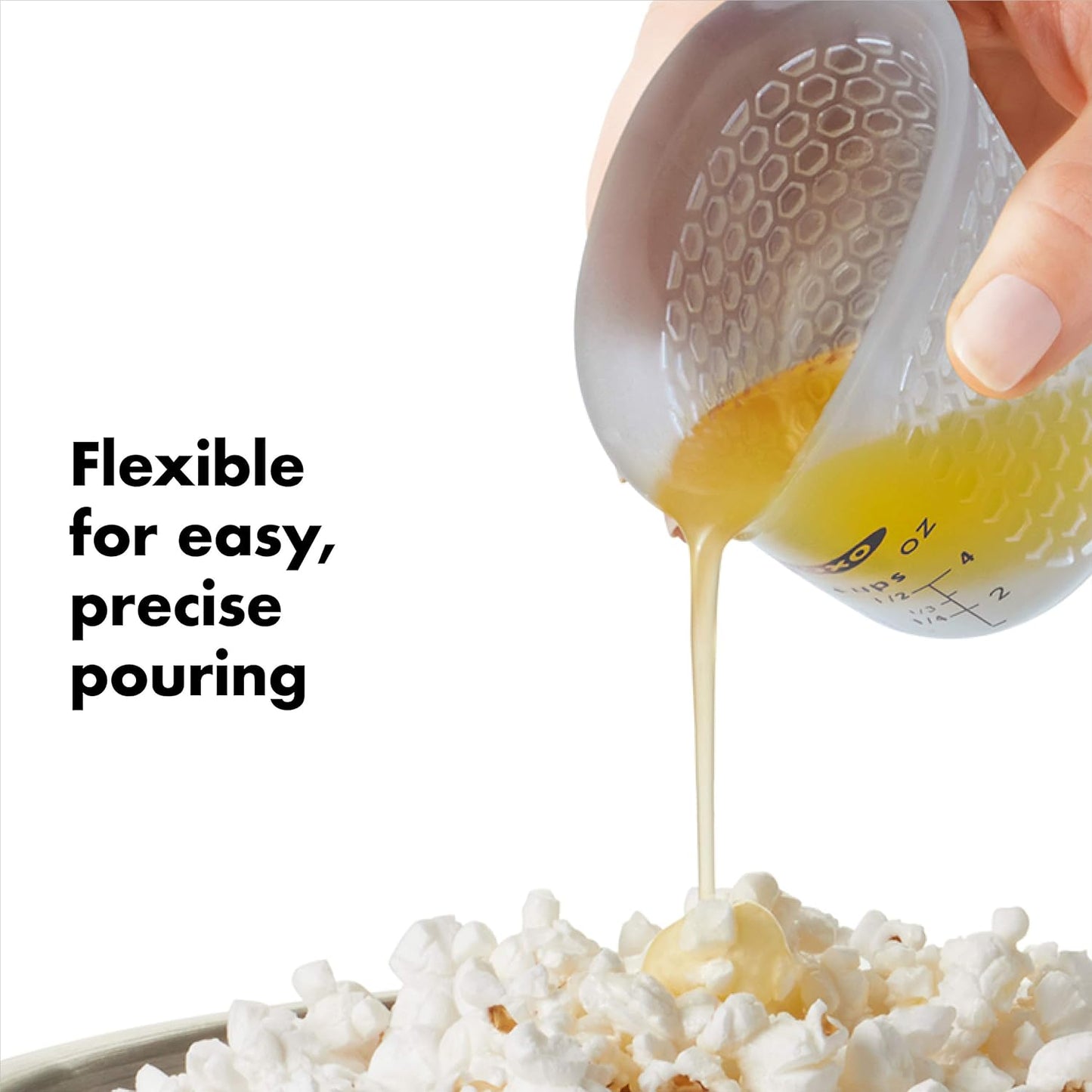 OXO Good Grips 3 Piece Squeeze & Pour Silicone Measuring Cup Set