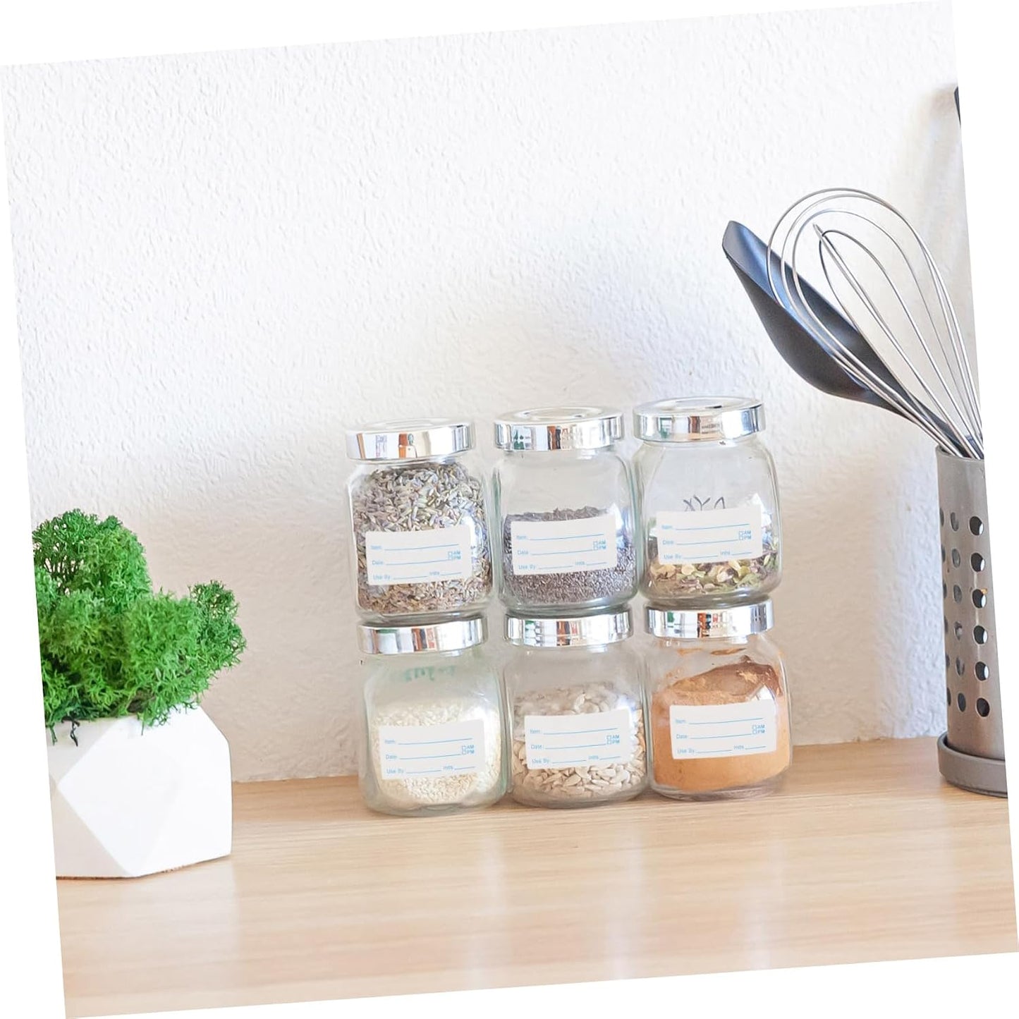 Luxshiny 250 Pack Fridge Date Labels Stickers for Food Storage Adhesive Container Labels for Kitchen Organization Washable and Reusable for Home and Restaurant
