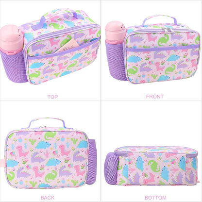 RHCPFOVR Kids Lunch Bag - Insulated Lunch Box for Boys Girls,Washable Lunch Bag and Reusable Toddler Leak-proof Lunchbox for School and Daycare - Colors A