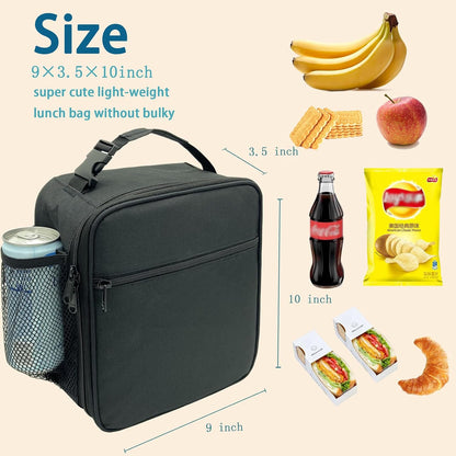 Kulle Astronaut Lunch Box for Boys, Insulated Kids Lunch Bag with Freezable Compartment, Thermal Reusable Lunchbox for School, Outdoor, Daycare - Space Theme Design