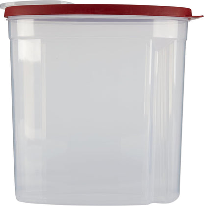 Rubbermaid Flex and Seal Cereal Keeper, 1.5 Gallon, BPA-Free, Clear with Red Lid, Airtight