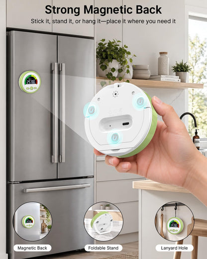 Digital Magnetic Kitchen Timer for Cooking, Rechargeable, Loud Alarm
