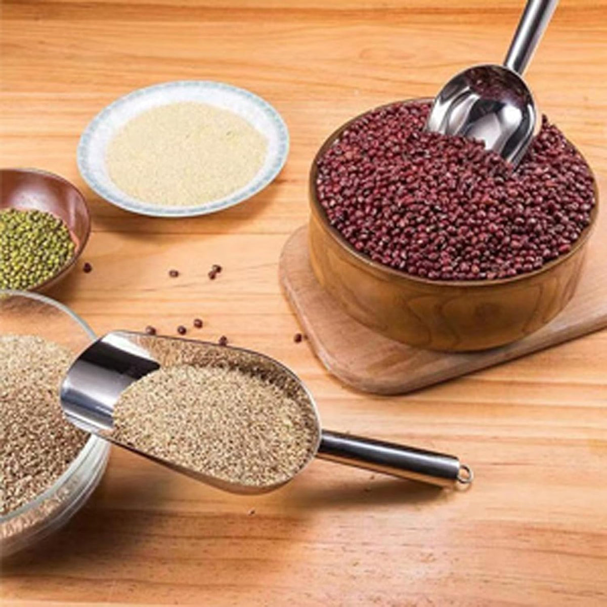 Ice Scoop for Freezer,Metal Ice Scoop for Ice Machine