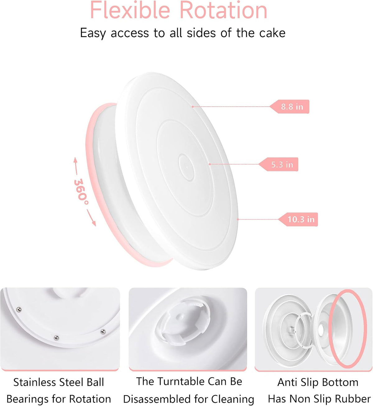 Boyun 138 Cake Decorating Kit, Baking Supplies Tools for Beginners & Pros