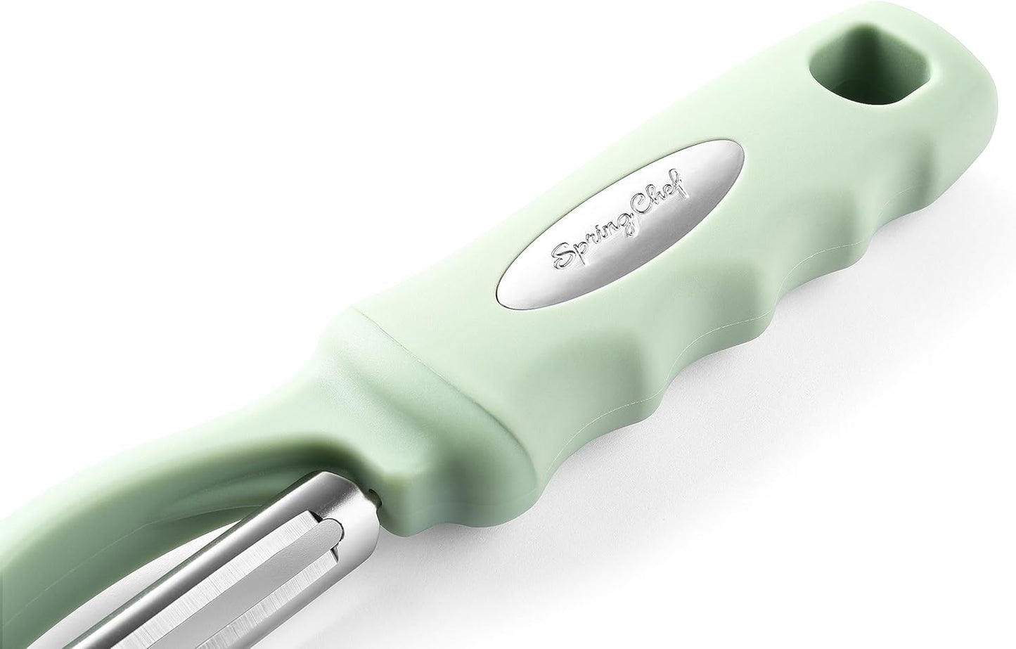 Spring Chef Premium Swivel Vegetable Peeler, Soft Grip Handle and Ultra Sharp Stainless Steel Blades - Perfect Kitchen Peeler For Veggie, Fruit, Potato, Carrot, Apple - Mango