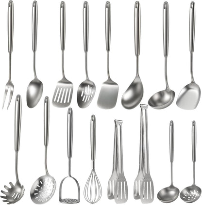 Newness Metal Fish Turner Spatula Stainless Steel for Kitchen Use, Small Griddle Egg Spatula, Flexible, Polished Metal, Corrosion Resistant, Kitchen Slotted Turner with Thin Edge Ideal for Turning,11"