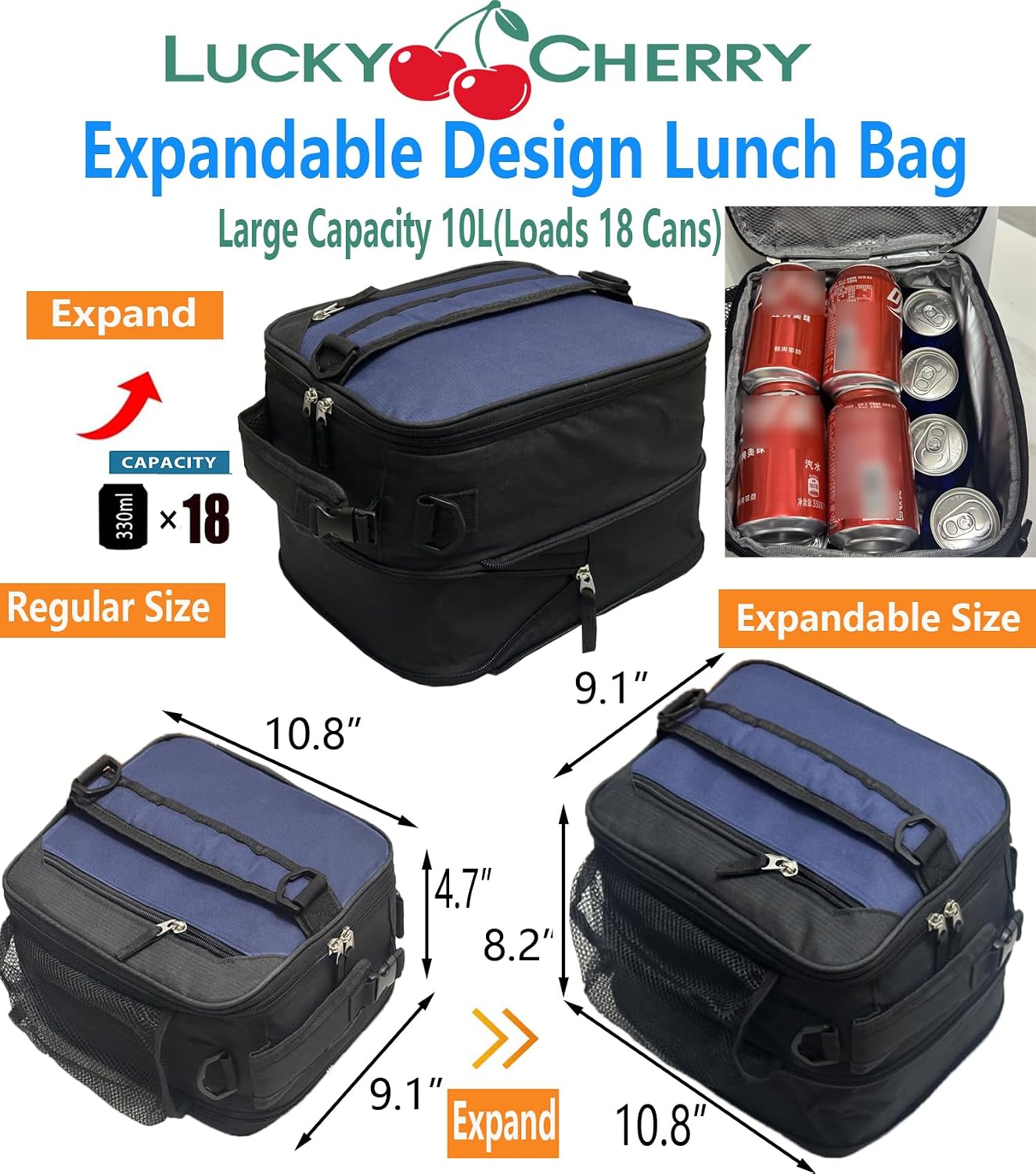 Lunch Box Insulated Lunch bag for Men Teen Kids Boys Adult Portable Stylish Small Lunchbox Special Design for Working Office school Picnic