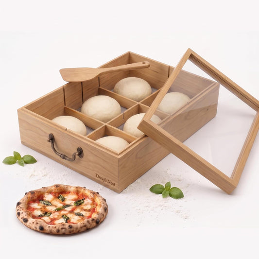 Pizza Dough Proofing Box • Dough Proofing container with lid • 6 Sections
