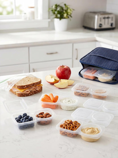 7-in-1 Nesting Soup Containers with Lids, 1 Extra Large (Approx. 1.3 Gallon / 170 oz) + 6 Small (17 oz Each), Leakproof, BPA-Free, Freezer Microwave Dishwasher Safe, Meal Prep Food Storage Set