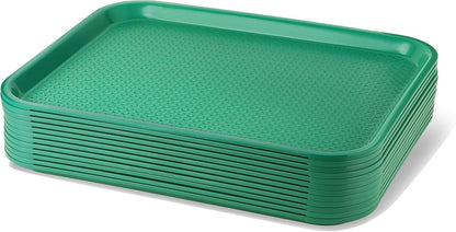 New Star Foodservice Fast Food Tray, Set of 12 (Black, 12 by 16-Inch)