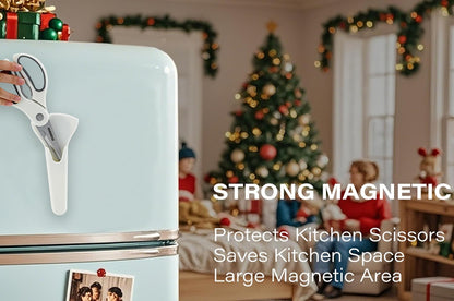 Kitchen Shears with Magnetic Holder Heavy Duty Magnetic Scissors for Fridge