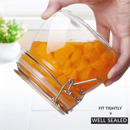 ComSaf Glass Pantry Jars with Airtight Lids 0.7 Gallon 2 Pack Wide Mouth | Flour sugar rice, Sourdough pickling, Pantry organization, Scoop included, Baking supplies, Bulk food storage, Large capacity
