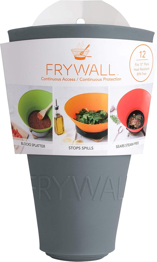 Frywall 12 (Large) - Charcoal - Splatter Guard, as Seen on Shark Tank