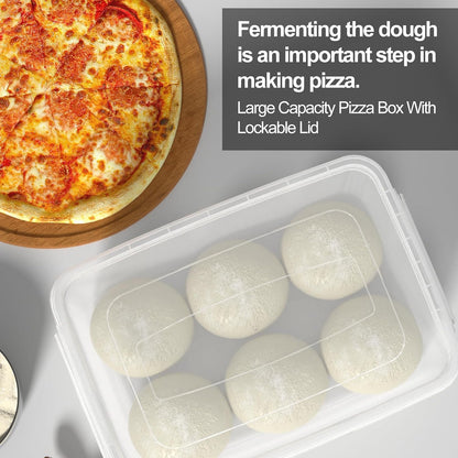 14 L Dough Proofing Container with Lid, 4-Pack Dough Rising Box