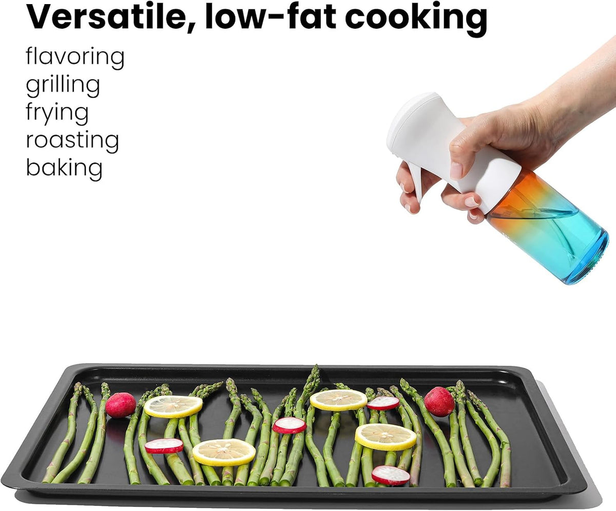 Mistifi Oil Sprayer 150ml glass bottle. Upgraded Version.Fine Mist Spray Bottle for Air Fryer, Olive Oil, Avocado Oil, Healthy Nonstick Frying, Commercial & Home Kitchen Use (PS635)