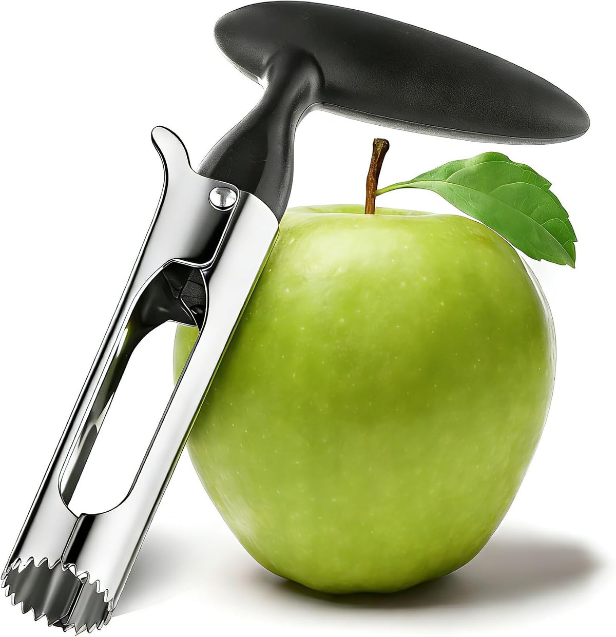 Apple Corer, Ergonomics Handle with Sharp Serrated Blade Core Remover Tool