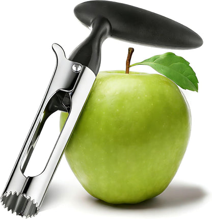 Apple Corer, Ergonomics Handle with Sharp Serrated Blade Core Remover Tool
