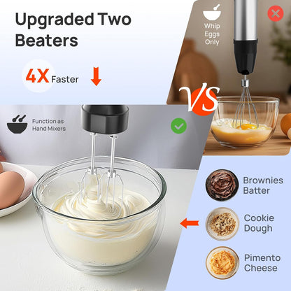 Consciot 4 in 1 Immersion Hand Blender Max 1100W, Trigger Speed Control