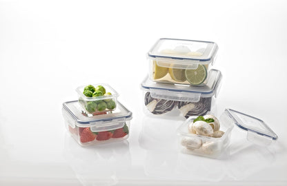 LOCK & LOCK Easy Essentials Pantry Food storage containers with lids / Pantry storage / Airtight containers, BPA free - Square - 11 cup - Great for Sugar, Clear