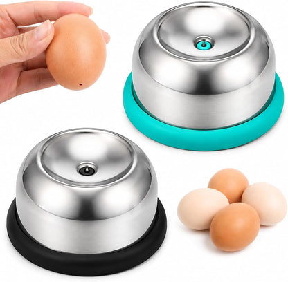 2PCS Stainless Steel Egg Piercer Tool for Raw Eggs(Blue+black)