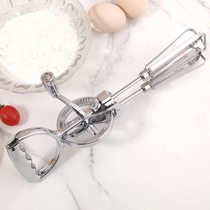 Generic Hand Crank Egg Beater Kitchen Tool Ergonomic Handle, Professional Practical, Durability Easy to Use, Kitchen Whisk Manual