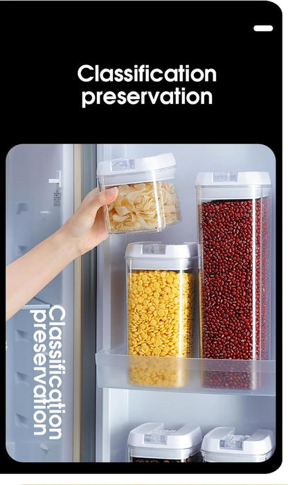 Food Flip‑Tite Airtight Storage Containers 1.2L (2‑Pack), BPA‑Free Acrylic, Easy One‑Hand Flip Lid, Stackable Pantry Jars for Snacks, Coffee, Pet Treats & Small Kitchen Items