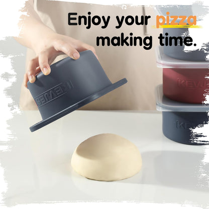 PLUS 1000ml Pizza Dough Proofing Containers, 2-Pack, Green